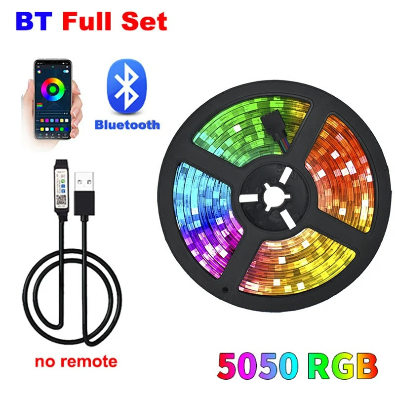 LED Strip Light Color USB RGB Tpae Bluetooth LED Strip Bedroom Decoration